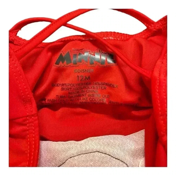 DISNEY Minnie Mouse Tutu outfit size 12M Gold/Black/Red/ sparkly sequins - Picture 5 of 8